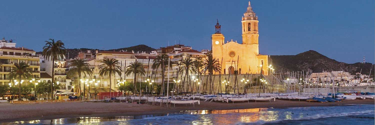 Vistas del pueblo de Sitges