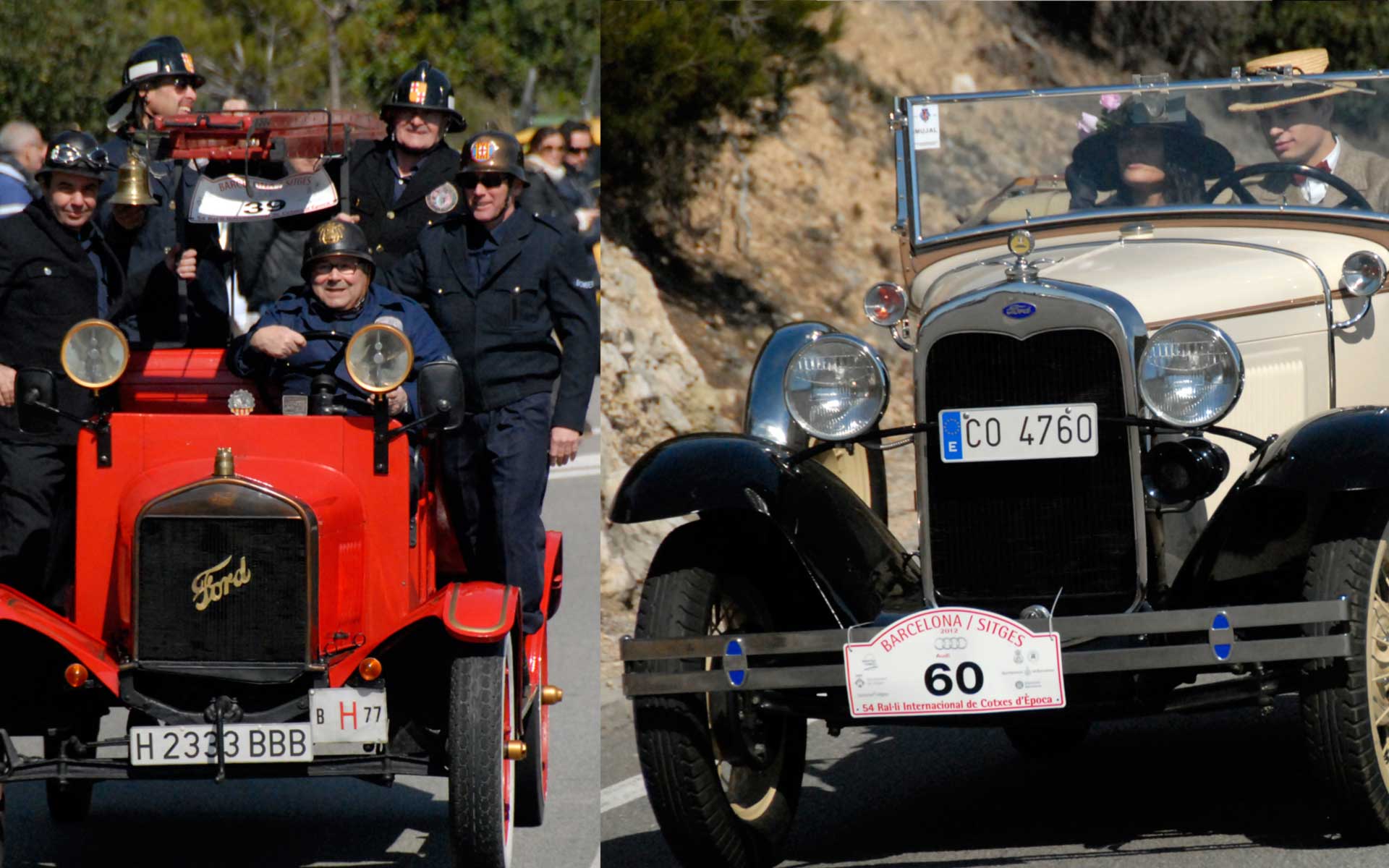 Rally de coches clásicos en Sitges