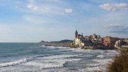 Cala Balmins - Les Moreres de Sitges Cala Balmins en invierno